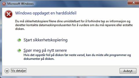 KONKRET: Av og til er feilmelding-ene tydelige og enkle � forholde seg til. HjemmePC