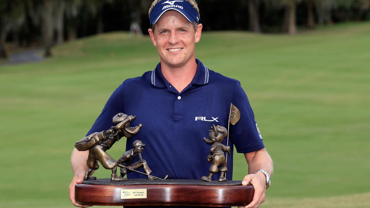 GODT �R:Luke Donald vant sesongavslutnignen i Florida. Foto:  Sam Greenwood/Getty Images/AFP