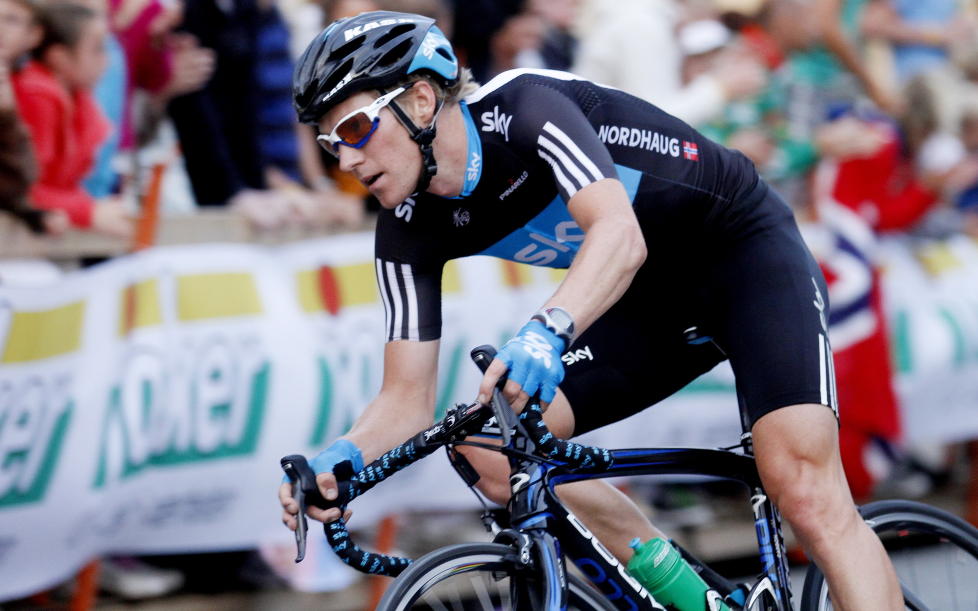 VANT: Sky-rytter Lars Petter Nordhaug tok sin f�rste seier som profesjonell da han kom aleine til m�l i rittet Trofeo Dei� p� Mallorca.Foto: Kyrre Lien / Scanpix