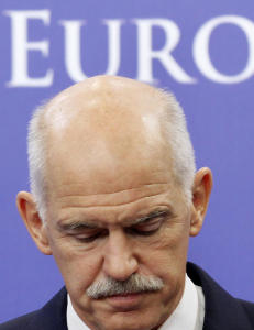 - Papandreou spiller et s�rdeles h�yt spill