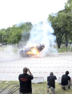 Veum-teamet sprengte bil foran terapibad i Ungarn