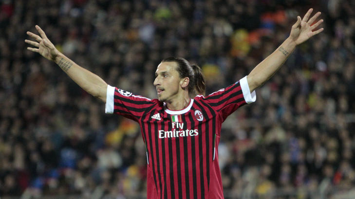 MILAN-SPILLER: Zlatan Ibrahimovic reiste fra Barcelona til Milan i august 2010. I boka som kommer ut denne m�neden vil det komme kritikk mot gamleklubben og trener Josep Guardiola. Foto: REUTERS/Vasily Fedosenko