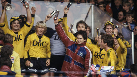 CUPMESTER: Moss vant NM i 1983. Dette bildet ble tatt i Oslo 23. oktober. Moss vant 2-0 mot V�lerenga.
Foto: Inge Gjellesvik / NTB / SCANPIX