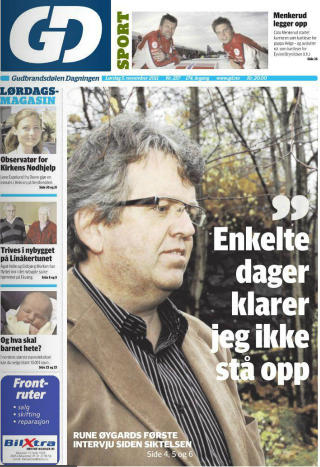 INTERVJUET: Gubrandsd�len Dagningen i dag.