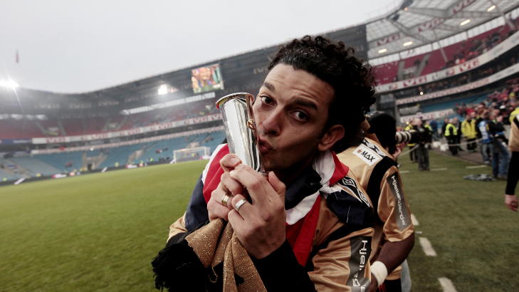 EGEN PLANET: Michael Barrantes var i en egen klasse p� Ullevaal i dag. Foto: Stian Lysberg Solum / SCANPIX