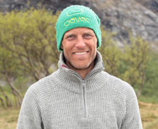 BLE REDD: T�rene tok nesten overh�nd for Martin Winther p� vei opp Stetind. Foto: TVNorge