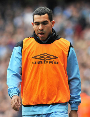 Tevez dukket selvf�lgelig ikke opp p� trening