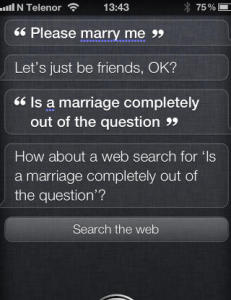 På date med iPhone-Siri