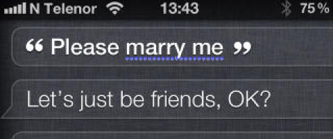 På date med iPhone-Siri
