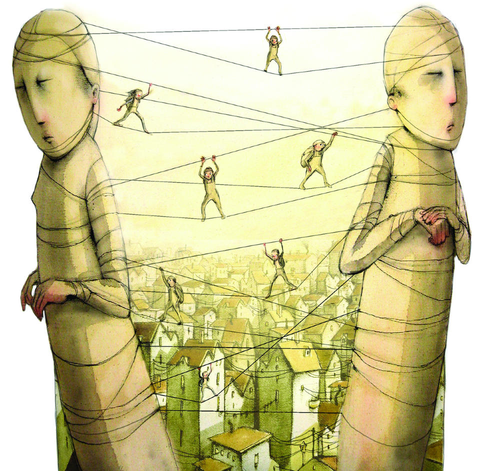 Familieterapeut Jesper Juul svarer hver l�rdag p� lesernes sp�rsm�l om familieliv, barneoppdragelse, parforhold. Er du mamma, pappa, kj�reste ung eller barn og har du sp�rsm�l send det til: jesper.juul@dagbladet.no Illustrasjon: Lisa Aisato