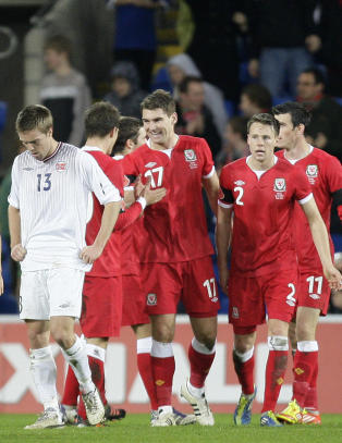 Waliserne jubler etter ydmykelsen av Norge