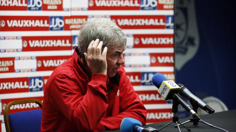 IKKE DRILLOS FEIL: Tj�rn�s tror ikke noen annen trener kunne tatt mer enn 16 poeng i EM-kvaliken med dette norske laget.
Foto: Erlend Aas / Scanpix