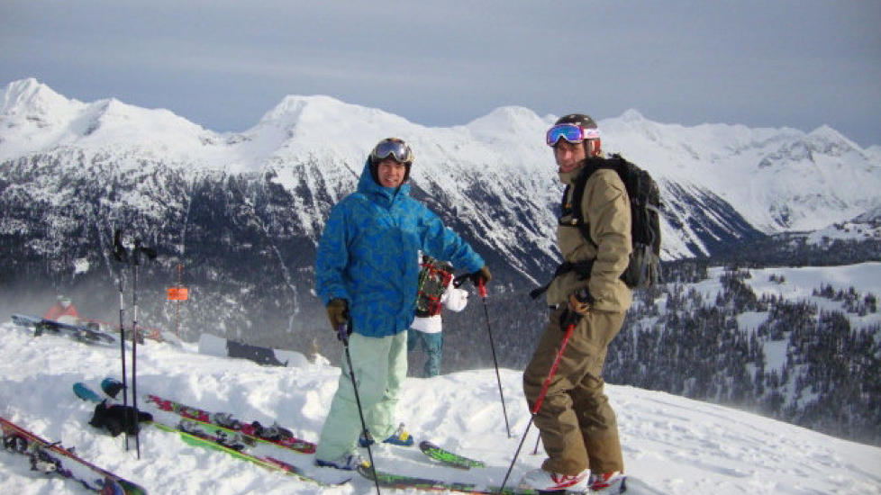 WHISTLER: Den moderne alpinturismen startet da Whistler Mountain �pnet i februar 1966 med en gondol, doble stolheiser og T-heiser. Foto: TOM HELGESEN