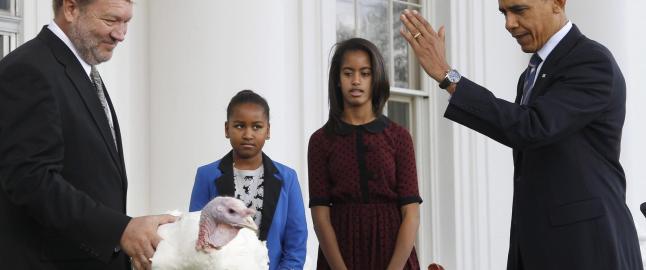 Storsinnet Obama ben�det kalkuner