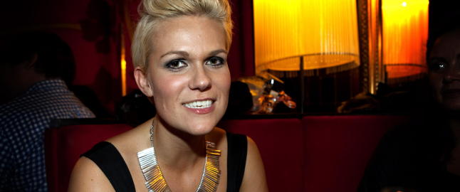Sigrid Bonde Tusvik avsl�rer br�k i �Torsdag kveld fra Nydalen�-kulissene