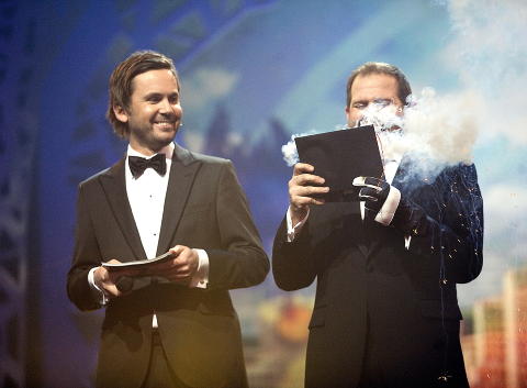 GULLFISKEN: Sammen med Truls Svendsen i 2010. Foto: Anders Gr�nneberg / Dagbladet