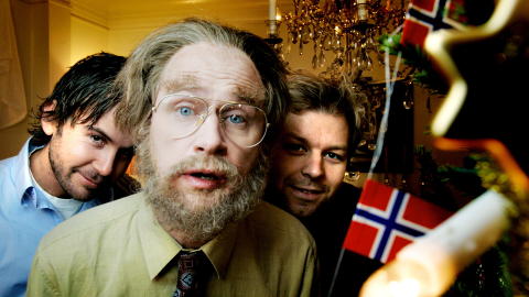 JULEN�TTER: Kristian �deg�rd i 2005 sammen med Espen Eckbo og den svenske komikeren Robert Gustafsson. De tre lagde Julen�tter p� TV2.
Foto: Frank Karlsen / Dagbladet