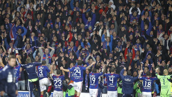 TRENGER STEMMER: VIF trenger en massiv sluttspurt for � ta igjen Brann. Foto: Gorm Kallestad / Scanpix