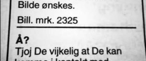 Har du sett de mystiske avisannonsene?