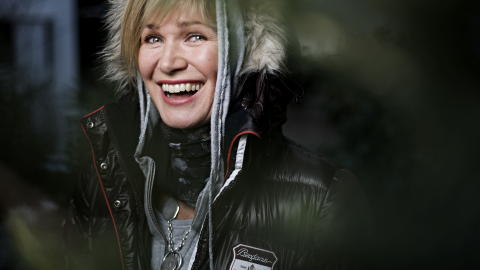 OPTIMIST: Benedicte Adrians jobb er redningen n�r hun f�r seg en tr�kk. Foto: Benjamin A. Ward / Dagbladet