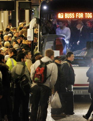 Full stans i togtrafikken ved Oslo S