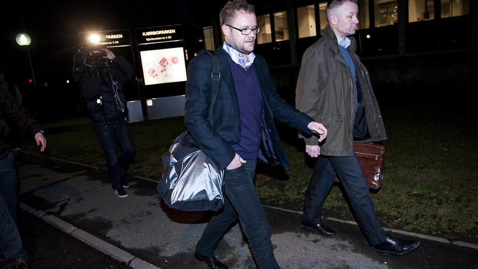 P�GREPET ONSDAG: Truls Haakonsen ble avh�rt i fire timer p� Asker og B�rum politihus. Foto: Benjamin A. Ward / Dagbladet