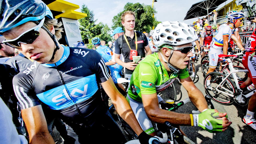 SYKKELTOPPER: Thor Hushovd er f�rste kandidat som presenteres i Folkets Idrettspris, mens Edvald Boasson Hagen (t.v) er nummer sju i rekken. Foto: Thomas Rasmus Skuag / Dagbladet