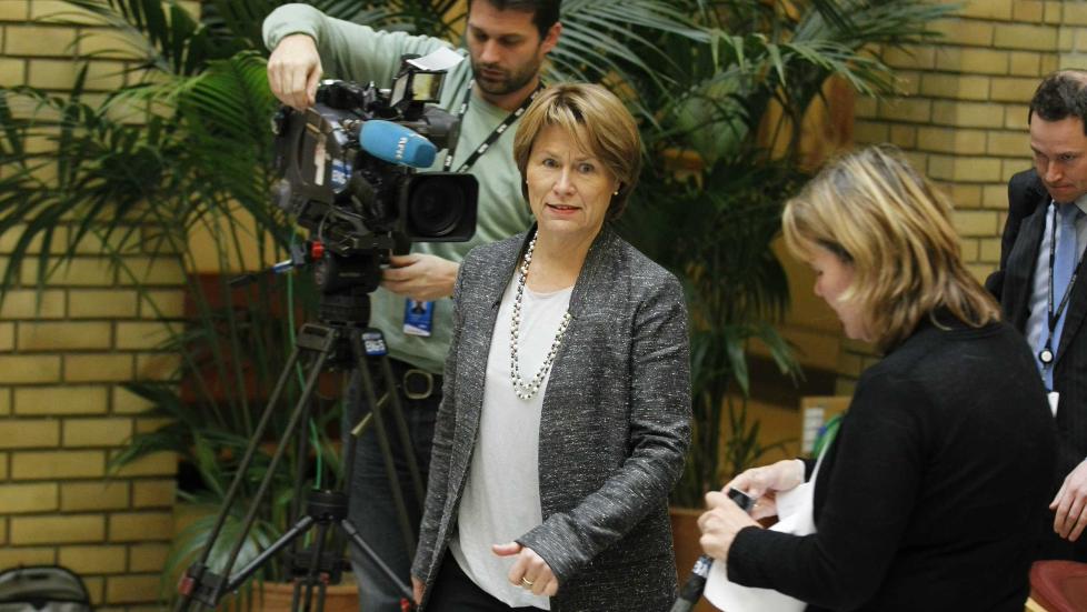 FORTSATT TILLIT: Justisminister Grete Faremo hastesinnkalte PST-sjef Janne Kristiansen til en redegj�relse. Hun sier i dag at hun er forn�yd med svarene fra Kristiansen, og at hun fremdeles har tillit til henne. Foto: Bj�rn Langsem  /Dagbladet .