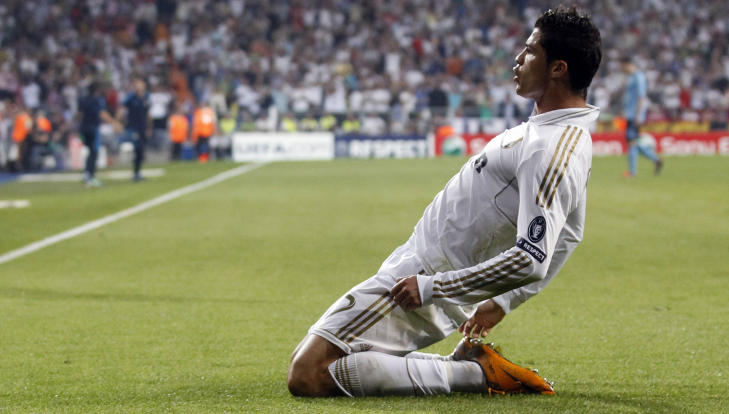M�LMASKIN: Verdens dyreste fotballspiller Cristiano Ronaldo har tilbakebetalt overgangssummen med et uvirkelig antall scoringer i Real Madrid-tr�ya.Foto: SCANPIX/REUTERS/Juan Medina