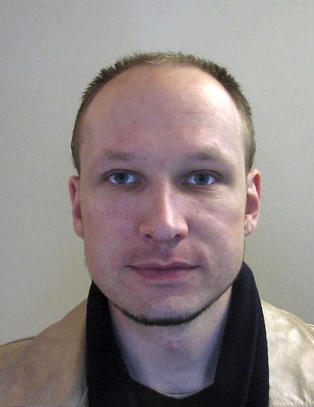 Breivik f�r frierbrev, hatbrev, regninger og tilbud om frelse