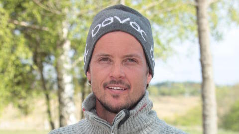 FORN�YD: H�vard Berg Fossum m�tte se seg sl�tt av Birgitte Hustad Vinjevoll. Han synes det viktigste var � komme fram til Nordkapp. Foto: TVNorge