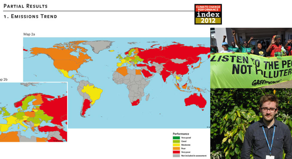 NORGE FALLER SOM KLIMAFLINKIS: Norge gj�r det d�rlig i den �rlige rapporten om lands klimaprestasjoner, og falt fra 6. til 15. plass. Det er ikke overraskende, sier leder i Natur og Ungdom, Ola Skaalvik Elvevold. Foto: GermanWatch/Scanpix/Natur og Ungdom