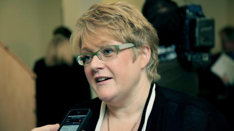 VENSTRE-LEDER: Trine Skei Grande. Foto: Jacques Hvistendahl