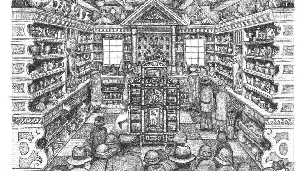 UVANLIG: Brian Selznick er kjent for sin s�regne m�te � fortelle historier p�, der han kombinerer tegninger og tekst. Illustrasjon fra boka.