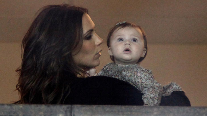 BABY HARPER: Er muligens ikke den eneste babyen i Beckham-familien. Foto: Stella Pictures