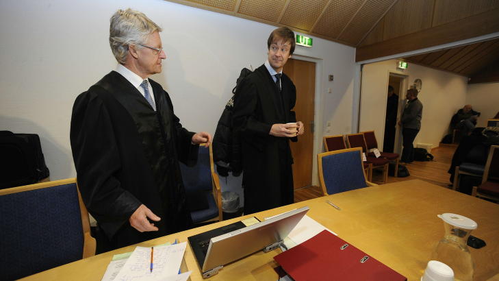 SAMSTEMTE: Advokatene Harald Stabell og John Christian Elden mener en ny Breivik-vurdering med motsatt konklusjon ikke vil f� noe � si for straffesaken mot terroristen. Eneste som kan endre dette er hvis Torgeir Husby og Synne S�rheims rapport blir fullstending underkjent, hevder de. Foto: John T. Pedersen/Dagbladet