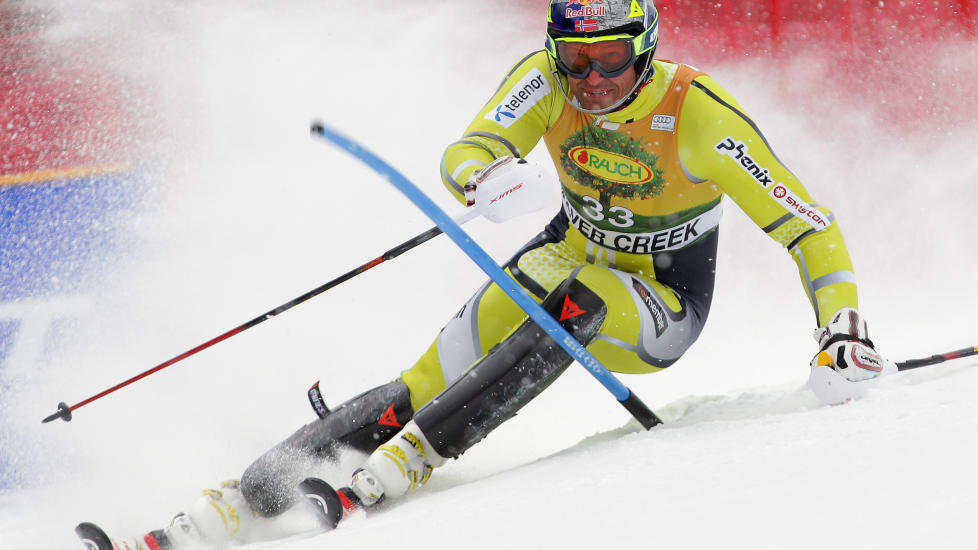 SLET: Aksel Lund Svindal (29) endte p� 41.-plass under verdenscupslal�men i Beaver Creek torsdag kveld. Foto: Doug Pensinger / Getty Images / AFP