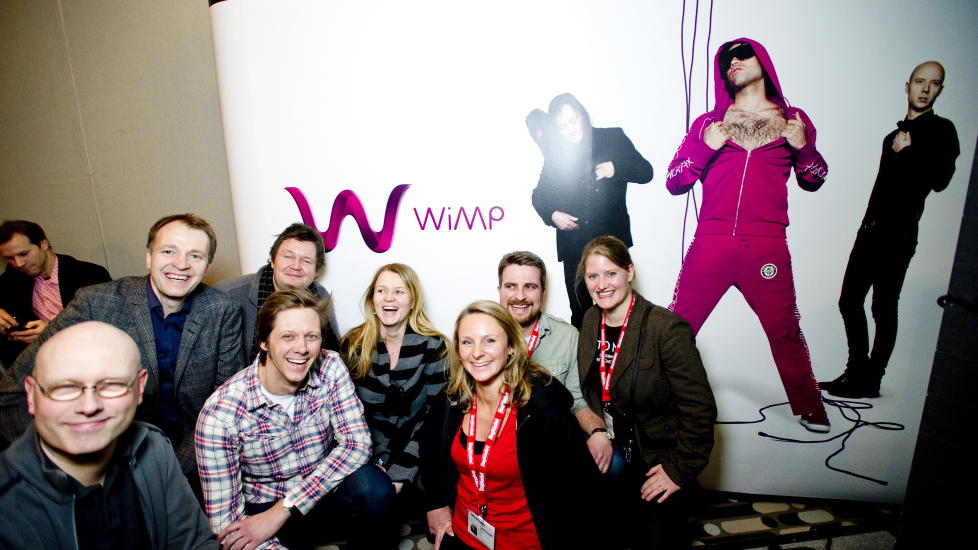 SKYTER I V�RET: Stemningen var god i musikkbransjen da str�mmetjenesten Wimp ble lansert i 2010. Ferske tall viser at inntektene fra str�mming har passert inntektene fra nedlasting. Str�mming forventes � vokse med 118 prosent i 2011 sammenliknet med 2010. Foto: Thomas Rasmus Skaug / Dagbladet