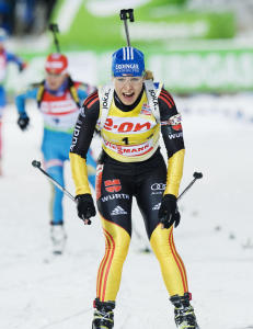 Neuner suveren p� sprinten