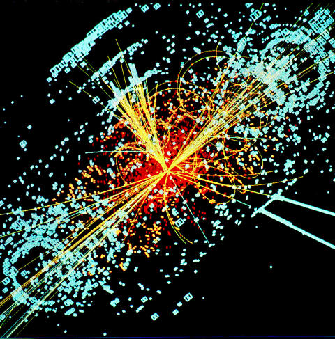SP�KELSET: Slik kan en p�visning av Higgs-bosonet se ut. Grafikk: Lucas Taylor/CERN