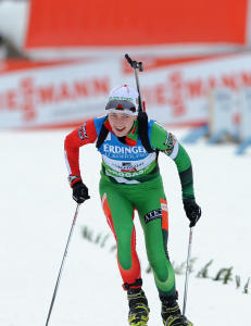 Neuner ble spurtsl�tt av Domratsjeva