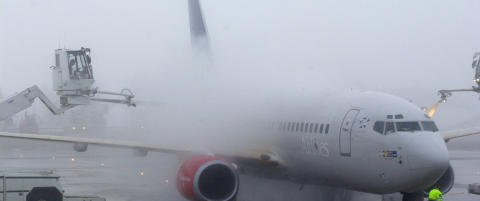 All flytrafikk står stille på Oslo Lufthavn Gardermoen