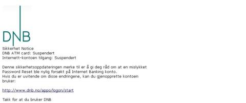- Folk over hele landet har fått denne svindelposten