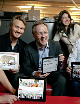 Huitfeldt diskuterer medias framtid med Dagbladet