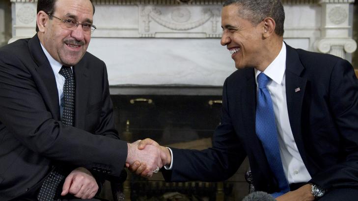 VIL HA FLYET TILBAKE: President Barack Obama ba under en pressekoneferanse med den irakiske statsministeren iranske myndigheter om å levere tilbake det ubemanna flyet som angivelig skal være amerikansk. Foto: AP Photo/Carolyn Kaster/SCANPIX VIL HA FLYET TILBAKE: President Barack Obama ba under en pressekoneferanse med den irakiske statsministeren iranske myndigheter om å levere tilbake det ubemanna flyet som angivelig skal være amerikansk. Foto: AP Photo/Carolyn Kaster/SCANPIX