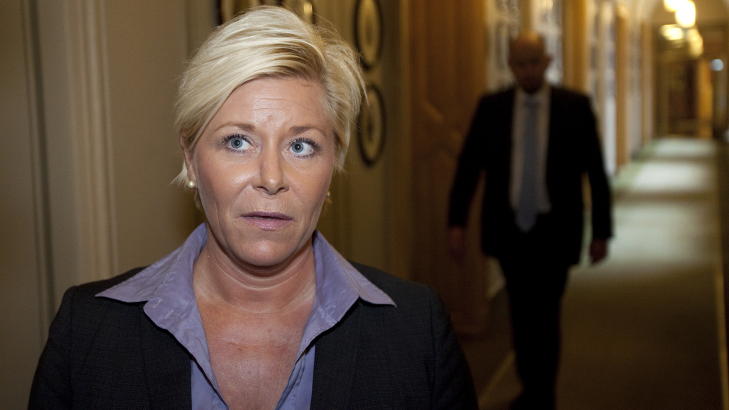 ROLIG: Frp-leder Siv Jensen sier at Torp f�r gj�re som hun vil. Foto: Torbj�rn Berg / Dagbladet