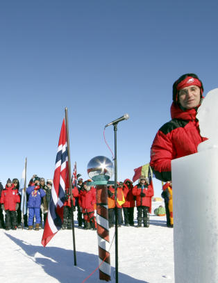 Iskald Amundsen avduket på Sydpolen