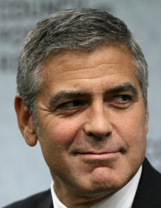 George Clooney smurte inn skoa sine med kj�ttboller