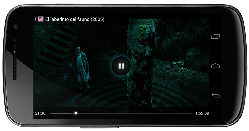 LOMMEKINO: Samsung Galaxy Nexus har en skjermoppl�sning p� 1280 x 720. Det gj�r den ypperlig til � se film p�.