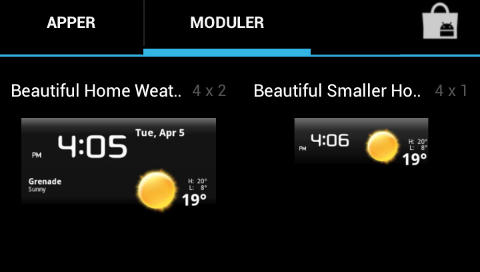 WIDGETS: Den nye modul-menyen viser mye bedre hvordan de forskjellige widgetsene egentlig ser ut. WIDGETS: Den nye modul-menyen viser mye bedre hvordan de forskjellige widgetsene egentlig ser ut.